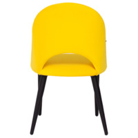 Product photo Ignis chair, black legs, yellow velour from the ChiedoCover company.