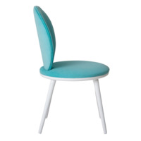 Product photo Ronda chair, velour Teddy 335, legs and base beech from the ChiedoCover company.