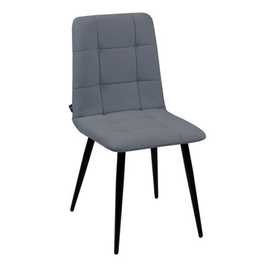 Olys chair, velour newtone anthracite, metal - photo 1