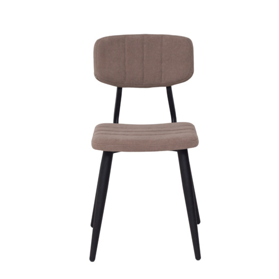 Kato chair, beige microfibre, metal legs - photo 5