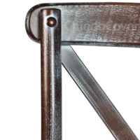 Product photo Crossback chair, wenge, white patina from the ChiedoCover company.