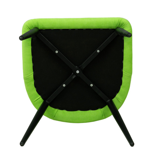 Aer chair, black legs, light green velour - photo 5