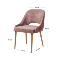 Product photo Milan chair, velour Nova 110 from the ChiedoCover company.
