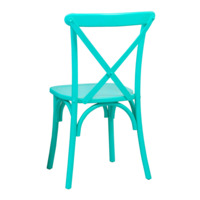 Product photo Crossback chair, wooden, turquoise from the ChiedoCover company.