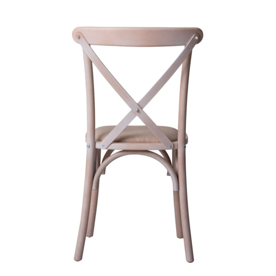 Crossback chair, bleached oak, with cushion - photo 4