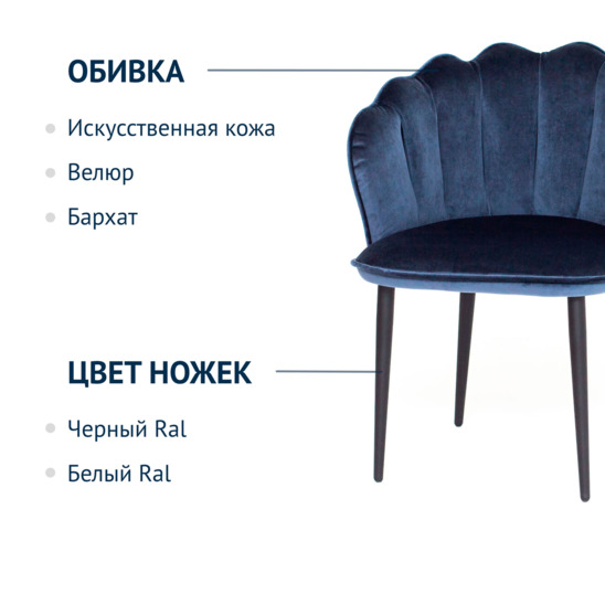 Tiffany chair, dark blue - photo 6