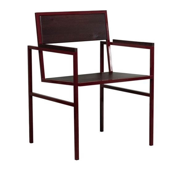 Loft 11 chair with armrests, mahogany frame - photo 1