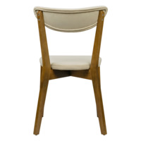 Product photo Ruby velour chair light beige Velutto-04, light walnut from the ChiedoCover company.