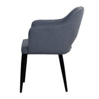 Product photo Rose chair, graphite velour, metal legs from the ChiedoCover company.