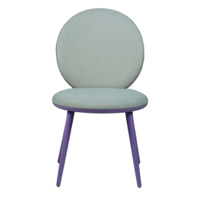 Product photo Ronda chair, grey velour, beech legs from the ChiedoCover company.