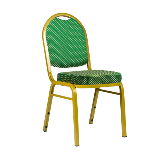 Asia 25 chair, jacquard crown green, frame gold - photo 1