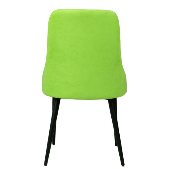 Aer chair, black legs, light green velour - photo 4