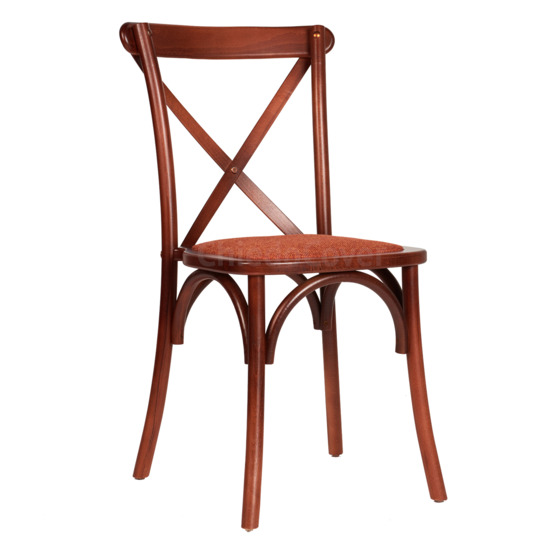 Crossback chair, mahogany, with cushion - photo 1