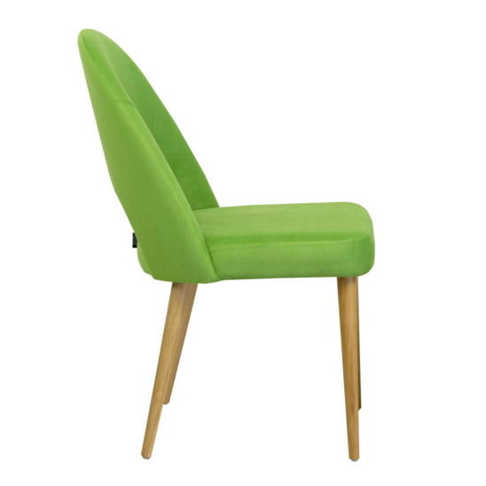 Mallin chair, green velour, beige legs - photo 2