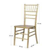 Product photo Chiavari Champagne chair, wooden from the ChiedoCover company.