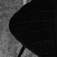 Product photo Chair cover with CHILLY backrest, black from the ChiedoCover company.