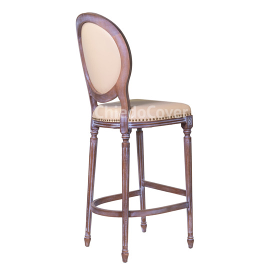 Caesar Bow chair, beige leatherette - photo 2