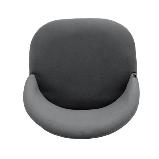 Solar chair, black legs, grey velour - photo 6