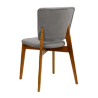 Product photo Safir chair, velour velutto 32, antique walnut from the ChiedoCover company.