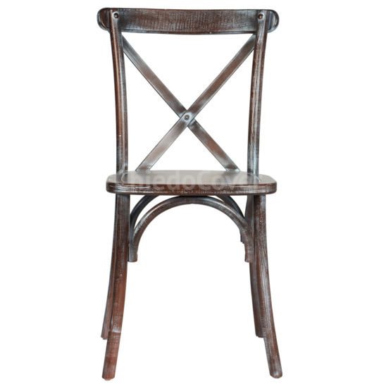 Crossback chair, wenge, white patina - photo 2