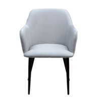 Product photo Terra chair, black legs, grey velour from the ChiedoCover company.