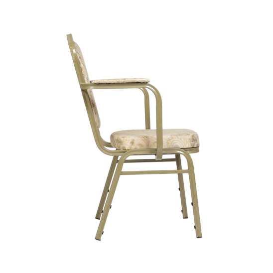 Hit 25mm chair with armrests, Champagne, Afitap - صور 2