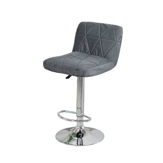 Bar stool cover, triangular stitching, grey - photo 1