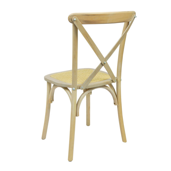 Crossback chair, beech/ rattan seat - photo 2