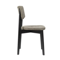 Product photo Topas chair, black stain, beige from the ChiedoCover company.