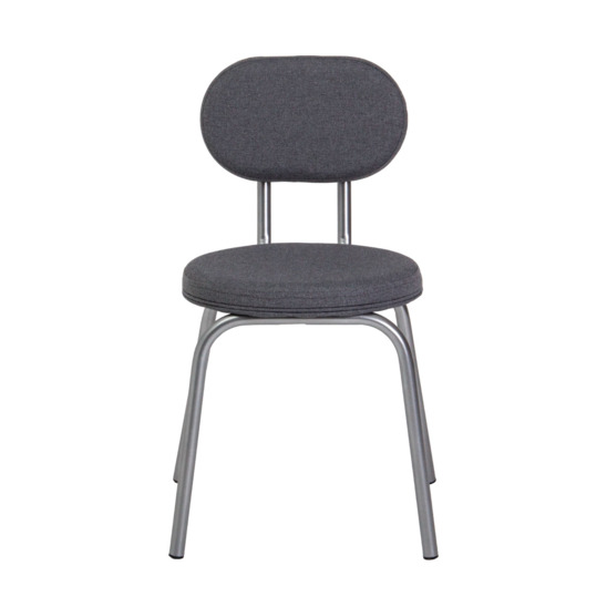 Toys chair, Espo 83 matting, metal frame, silver - photo 5