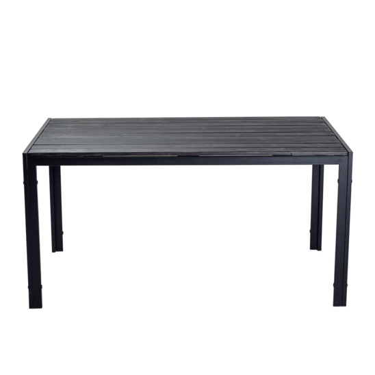 Collapsible Patio table, solid coniferous wood, black moire - photo 3