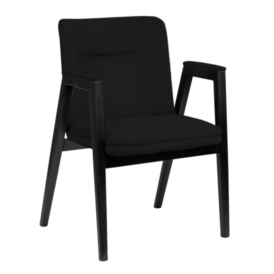 Bali chair, velour Velutto 34, beech legs, black stain - photo 1