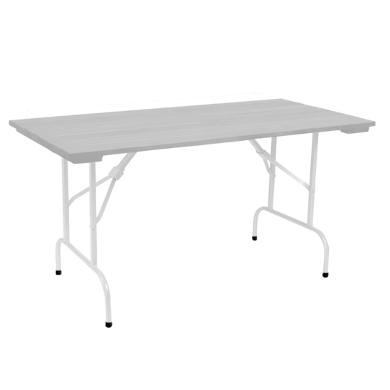 Leader 1, 1500*800 outdoor table made of slats, grey, white - photo 1