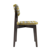 Product photo Topaz chair, chenille ONTARIO band bamboo, stain wenge from the ChiedoCover company.