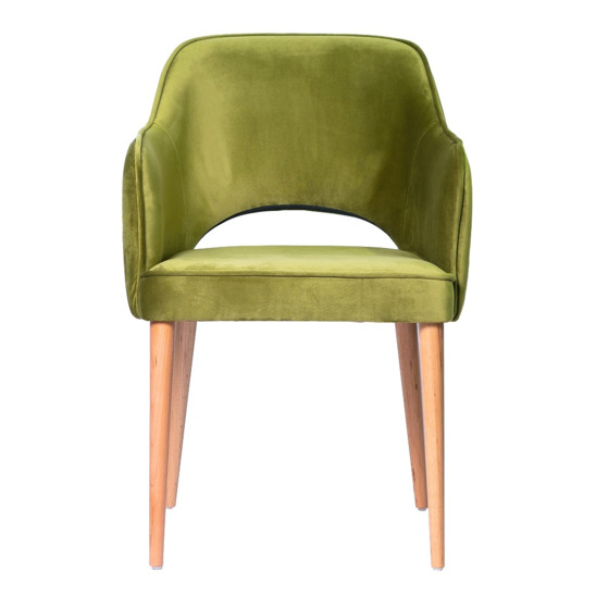 Rose chair, olive, legs - lacquer - photo 2