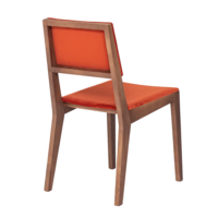 Product photo Laki chair, red velour from the ChiedoCover company.