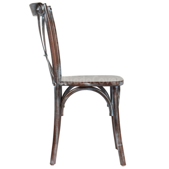 Crossback chair, wenge, white patina - photo 4