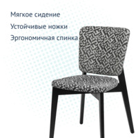 Product photo Safir chair, Elegancia/ black frame from the ChiedoCover company.