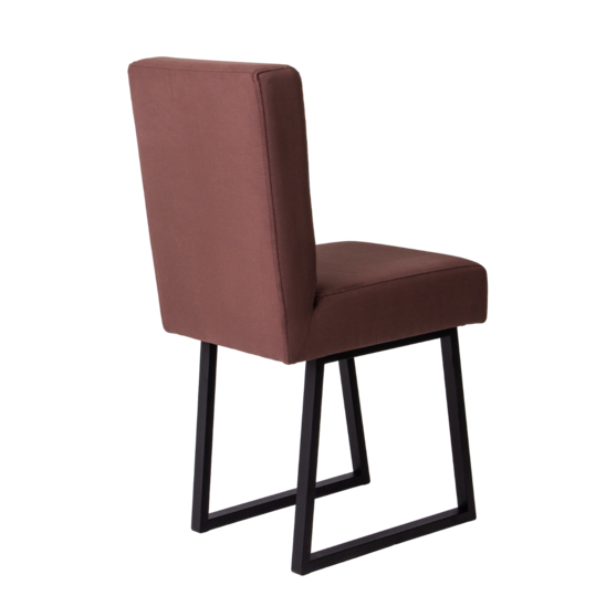 Train chair, velour Velutto 036, metal black moire - photo 4