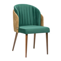 Product photo Lily half-seat, velour Imperia Little green/Lambre 02, antique walnut from the manufacturer ChiedoCover, product picture, real product photo