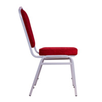 Product photo Chair Hit 20mm - silver, chenille red  from the ChiedoCover company.