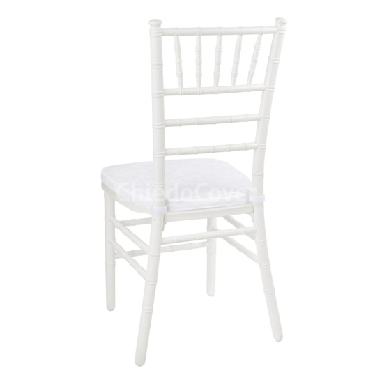 Chiavari chair cushion 01, 3 cm, with Velcro, richard 1346/010101 smooth white - photo 2