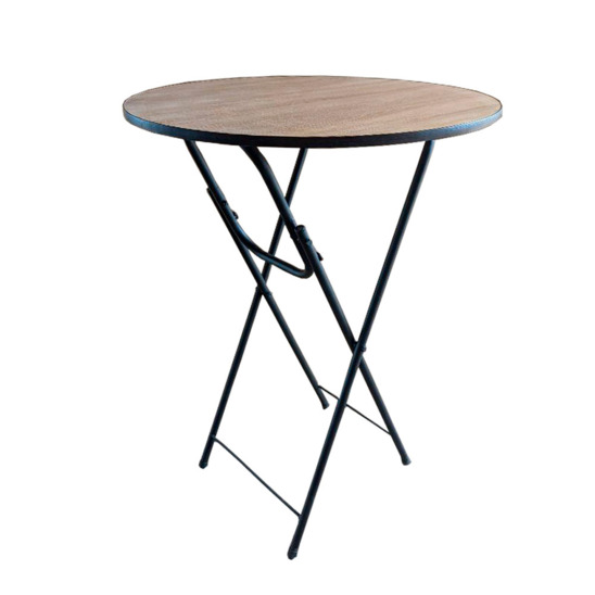 Table Leader 9, D 80cm, Sonoma oak, black - photo 1