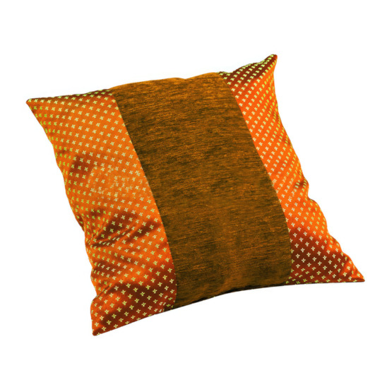 Brown pillow, golden crown - photo 1