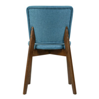 Product photo Safir chair, Montreal 57 turquoise matting, antique walnut from the ChiedoCover company.