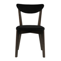 Product photo Ruby chair, velour Velutto-34 black, stain wenge from the ChiedoCover company.