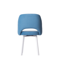 Product photo Mila chair on a rotating base, velour Velutto 72 from the ChiedoCover company.
