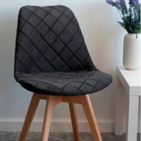 Product photo Frankfurt chair cover, large diamond, dark grey from the manufacturer ChiedoCover, product picture, real product photo