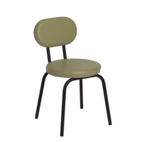 Product photo Toys chair, Pegas Olive eco-leather, metal legs RAL 9005 from the manufacturer ChiedoCover, product picture, real product photo