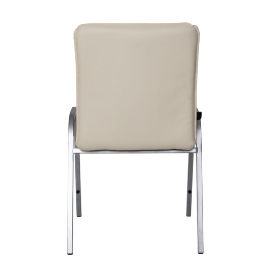 Rumba chair, eco-leather Cream, RAL silver 9006 - photo 5